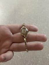 bulova womens watch vintage gold 10k plated working