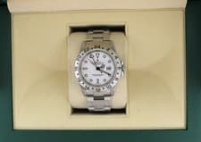 2001 Rolex Explorer II 16570 Polar White Dial SS SEL Oyster No Papers 40mm