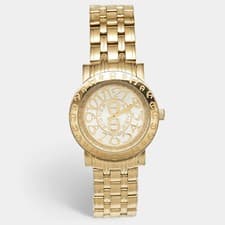 Aigner Cortina A26300 Champagne Dial Yellow Gold Plated Stainless Steel Womens