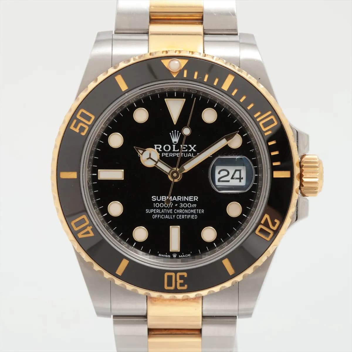 Rolex SUBMARINER DATE 126613LN SS×YG SS×YG AT black dial