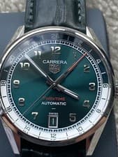 TAG Heuer Carrera Date Twin-Time green dial 41mm WDA2114.BA0043