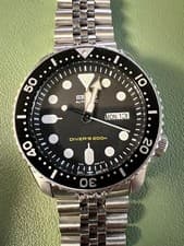 Seiko SKX007 Diver’s 200m Automatic Watch - 7S26C - Jubilee Bracelet - 2011 Dec