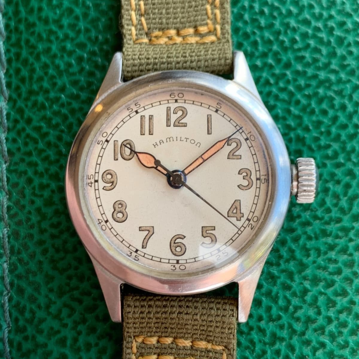 1946 Hamilton R88-W-800 Grade 987S Military Navy Issued Wristwatch - Serviced