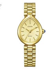 Citizen EM1202-50P Eco-Drive Quartz Women's Watch Gold Dial Analog From Japan