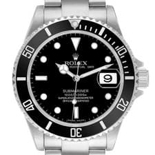 Rolex Submariner Date Steel Black Dial Mens Watch 16610