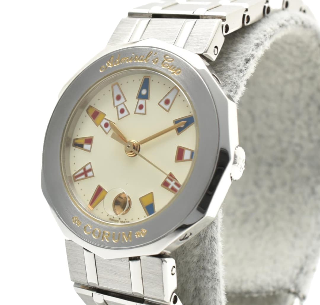 CORUM Admirals cup Watches 39.610.20 V50 Silver IvoryDial Stainless Steel Quartz