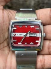 Vintage Rado NCC 101 Red Dial Automatic Men's Watch