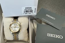 Seiko 5 Sport SNXS Series Two Tone  Silver dial Women’s Watch SRE024 Japan New