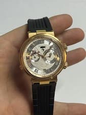 Breguet Marine Alarme Musicale 5547BR/12/5ZU Rose Gold Deployant Clasp Watch