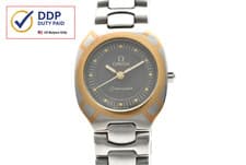 Vintage 1990s [MINT] OMEGA Seamaster Polaris Quartz Woman's Watch JAPAN