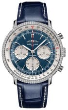 Breitling Navitimer B01 AB0139631C1P1 41mm Steel Bezel With Diamonds Men's Watch