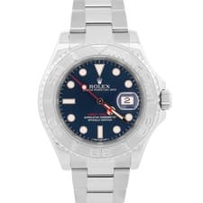 2016 PAPERS Rolex Yacht-Master BLUE Platinum Stainless Steel 40mm 116622 BOX