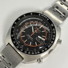 Seiko 7017-6020 Speedtimer 5 Sports Chronograph Auto Black Dial 1970 Serviced