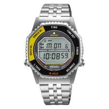 *BRAND NEW* Seiko Rotocall Quartz Chrono Digital Gray Dial Men's Watch SMGG17