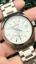2019 Grand Seiko White Snowflake Heritage Spring Drive Titanium Watch SBGA211