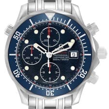 Omega Seamaster Diver 300M Chronograph Steel Mens Watch 2225.80.00 Card