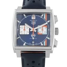 Tag Heuer Monaco Gulf Chronograph Steel Watch CBL2115