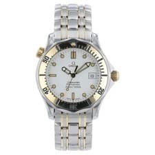 Omega Seamaster White Dial Gold & Steel 39.3mm Quartz Men’s Watch 2342.20.00