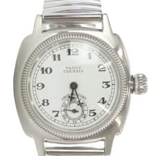 VAGUE WATCH Co. coussin Watch Quartz Silver Color /SR SH Men's