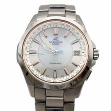 CASIO Oceanus OCW-S100 Radio Solar Titanium Watch Used Japan