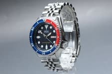 Seiko Diver 200m Pepsi Auto 42mm Black Dial Mens Watch Working Used From Japan