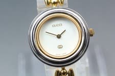 [Near MINT] Vintage GUCCI Change Bezel 11/12 Gold Quartz Women's Watch