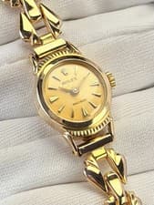 18ct Gold  Rolex Vintage Ladies Cocktail Watch Art Deco Antique Bracelet 17mm