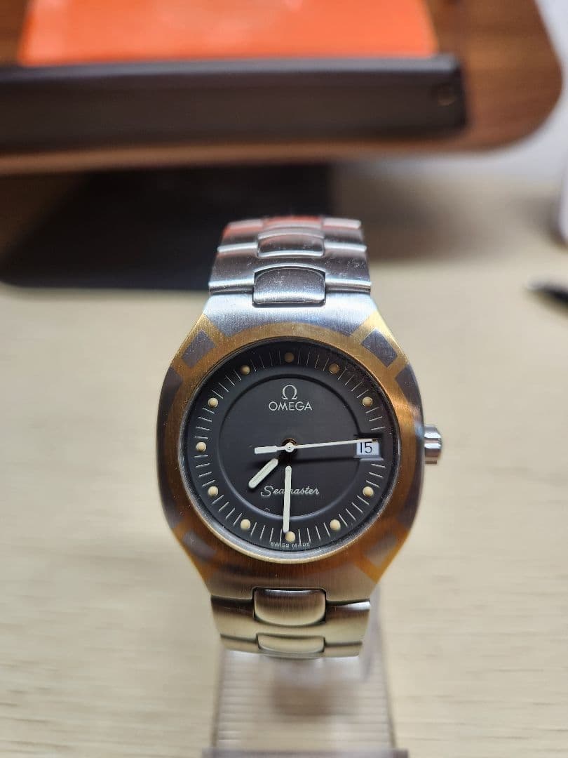 Omega Seamaster Polaris Men's Vintage Watch Working Swiss Made link mzmr A