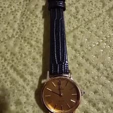 Omega Women's Vintage Manual Watch with Leather Strap Official