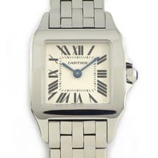 Cartier Watch Santos Demoiselle SM W25064Z5 Ivory Dial Stainless Steel Quartz