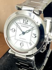 Cartier Pasha Women's Watch 2324 Swiss Automatic White Dial Stainless Steel 35mm