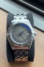 BREITLING 10050 Wings Automatic Mens Watch Black Dial Chronometer