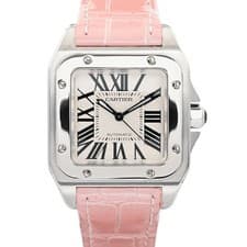 CARTIER Santos 100 Mm W20126X8 White Case Size 35.6mm - Used Watch #31031
