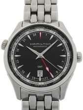 HAMILTON Jazzmaster GMT H32695131 Black Auto Stainless Men's Watch From Japan