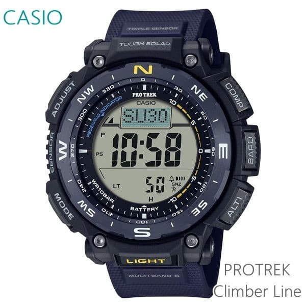 Casio Pro Trek PRW-3400Y-2JF Solar Radio Men’s Watch Japan Used