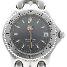 Vintage [N MINT] TAG Heuer Professional SEL WG1113-K0 Gray Qz Mens Watch JAPAN