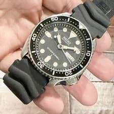 VTG! Seiko Black Boy 7S26-0020 SKX007 Automatic Men’s 42mm Watch DIVER'S 203424