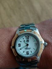 Tag Heuer 18K Rose Gold Bezel 36 MMS WN1150 Swiss Quarts