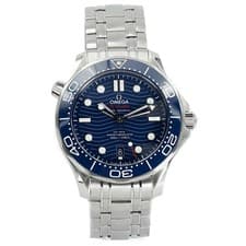 Omega Seamaster Diver 300 Blue 210.30.42.20.03.001 B&P 2022 on Bracelet