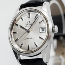 Vintage 1961 *NEAR MINT* OMEGA Seamaster Cal.562 Automatic Silver Date 35mm Mens