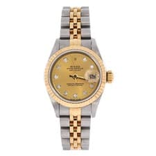 Rolex Oyster Perpetual Datejust Automatic Watch Stainless Steel and Yellow Gold