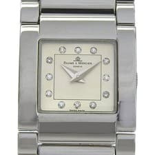 Baume & Mercier MV045219 12P diamond catwalk Watches IvoryDial Stainless S...