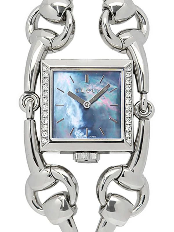 GUCCI Signoria Quartz Watch YA116302 Blue Shell Dial