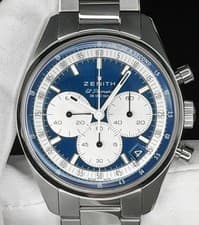 Zenith Chronomaster Original Blue 38mm El Primero 3600 - Full Set with Warranty
