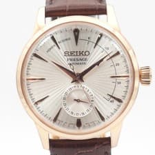 w/Box Seiko Presage Cocktail Time 4R57-00E0 Rose Gold Power Reserve Men's Watch