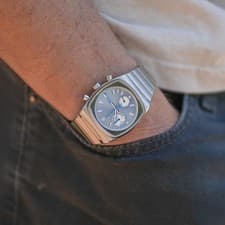 Brew Metric Chronograph Watch – Blue Dial – Quartz – 36mm