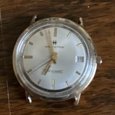 hamilton thin o matic Mens Watch 10kt Gold Filled . Runs And Stops Needs Service