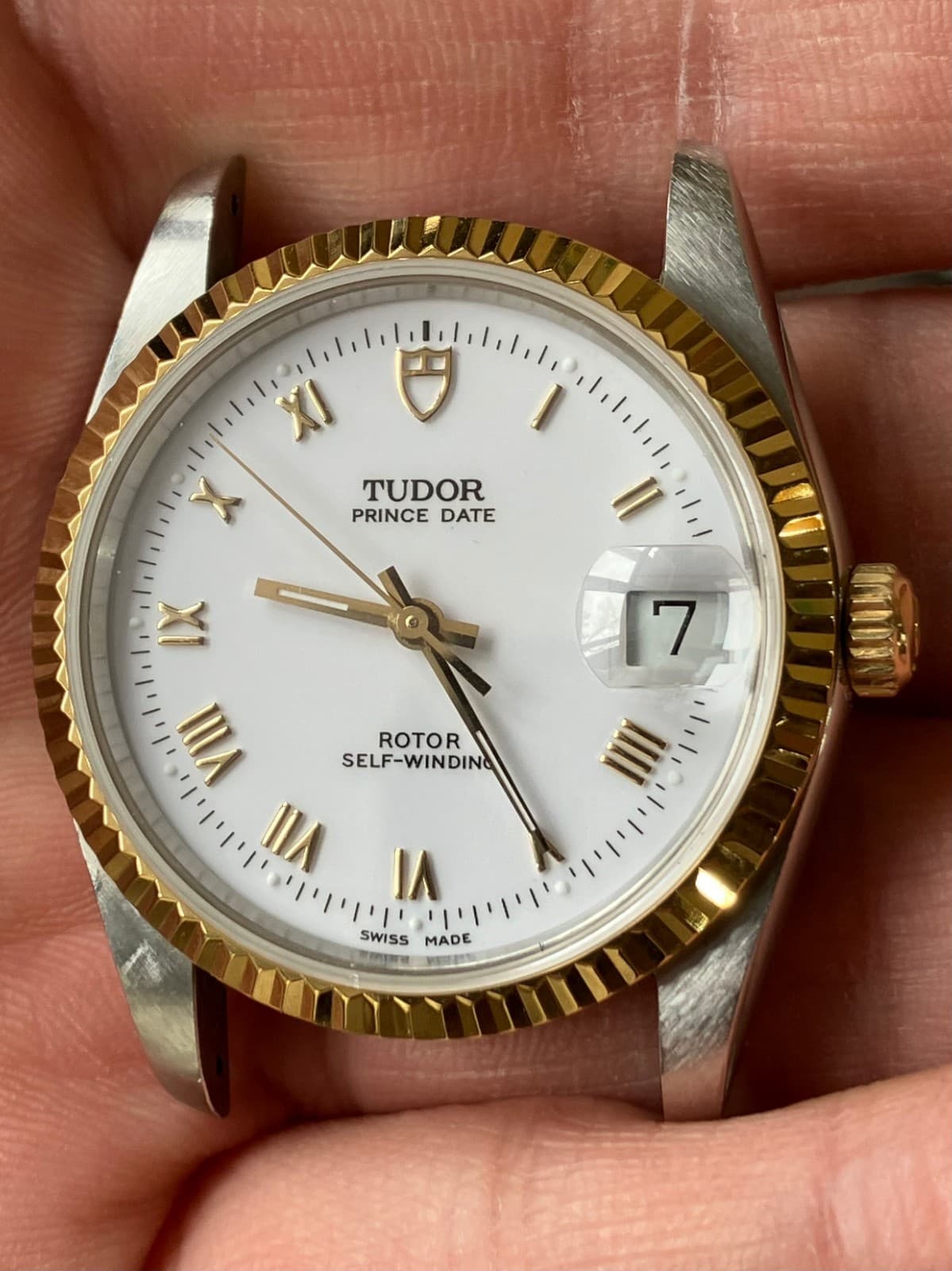 Tudor 74033 Stainless Steel 2824-2 Automatic Movement Watch Aftermarket Bezel