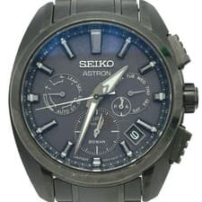 Seiko Astron Dual Time SBXC069 Titanium Black Solar 200m Watch