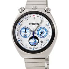 CITIZEN Horned Chrono R2-D2 AN3666-51A Unused Star Wars collaboration date